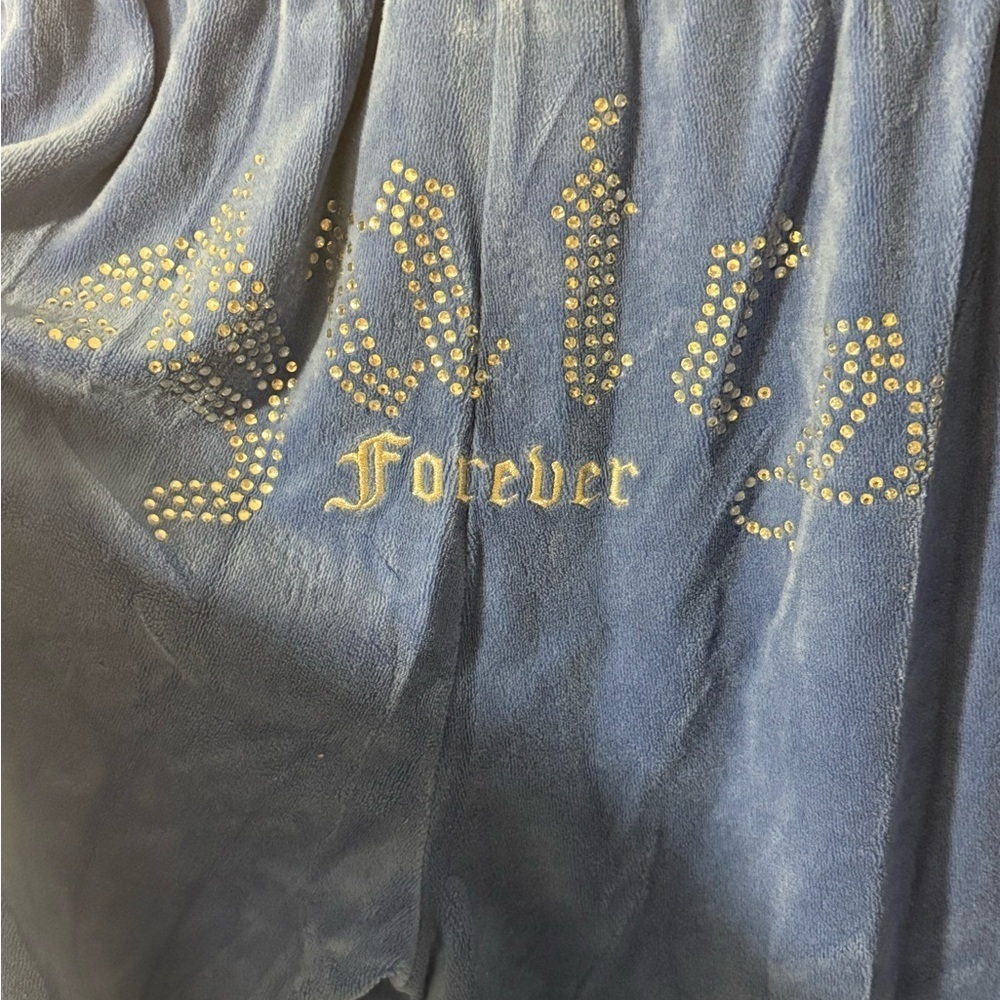 Juicy Couture x Forever 21 Blue Velour Joggers - Picture 4 of 7